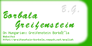 borbala greifenstein business card